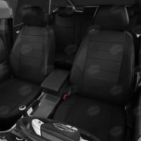 Чехлы на сидения для BMW 5 (E-60-61) (2002-2010) черная экокожа Автолидер