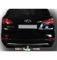 Фаркоп для Hyundai Santa Fe (DM) 2012- (дизель) (с нерж пластиной) 2000кг Лидер Плюс