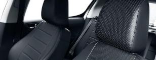 Чехлы на сидения Mazda 3 (2008-2013) черная экокожа Seintex