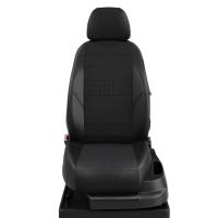 Чехлы на сидения Nissan Terrano (2014-2022) черный жаккард+экокожа Автолидер