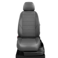 Чехлы на сидения для Peugeot 207 темно-серая экокожа Автолидер