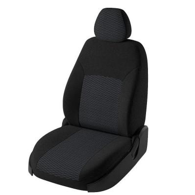Чехлы на сидения для Toyota Land Cruiser 200 (2015-2021) Дублин черный жаккард Лорд Авто