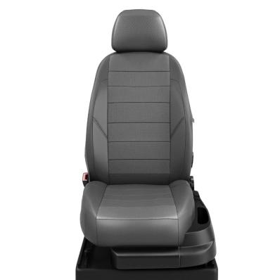 Чехлы на сидения Toyota Land Cruiser Prado 150 (2009-2017) темно-серая экокожа Автолидер