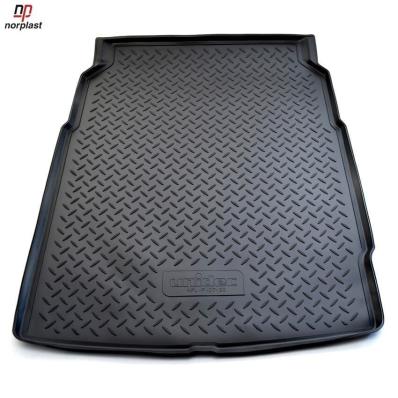 Ковер багажника для BMW 5 (F10) (SD) (2010) черный полиуретановый Нор Пласт