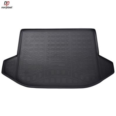 Ковер багажника для Chery Tiggo 5 (T21) (2014) черный полиуретановый Нор Пласт