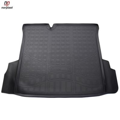 Ковер багажника для Chevrolet Cobalt (SD) (2013) черный полиуретановый Нор Пласт