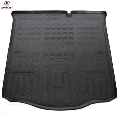 Ковер багажника для Citroen C-Elysee (D) (SD) (2012) черный полиуретановый Нор Пласт