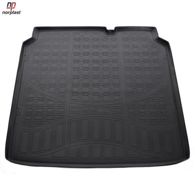 Ковер багажника для Citroen C4 (N) (SD) (2013) черный полиуретановый Нор Пласт