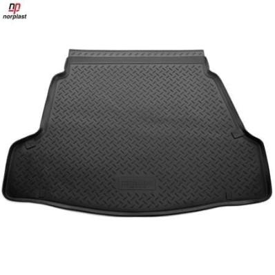 Ковер багажника для Hyundai i40 (VF) (SD) (2011) черный полиуретановый Нор Пласт