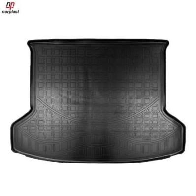 Ковер багажника для Infiniti QX50 (2018) черный полиуретановый Нор Пласт