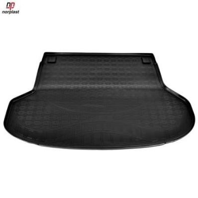 Ковер багажника для Kia Pro Ceed SB(CD) (2019) (без рельс) черный полиуретановый Нор Пласт
