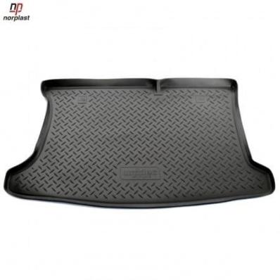 Ковер багажника для Kia Rio (RUS(QB) (HB) (2012) черный полиуретановый Нор Пласт