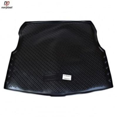 Ковер багажника для Nissan Almera (RU)G11) (SD) (2013) черный полиуретановый Нор Пласт