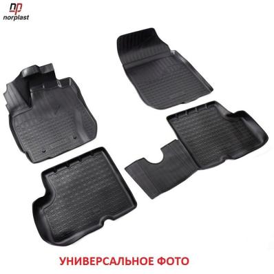 Коврики салона для Volkswagen Jetta (2011-2015) черные полиуретановые Нор Пласт