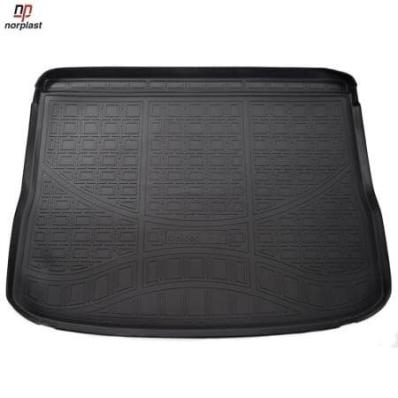 Ковер багажника для Volkswagen Tiguan (2013) черный полиуретановый Нор Пласт