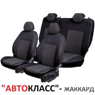 Чехлы на сидения для Mitsubishi L200 (2006-2015) жаккард Автокласс