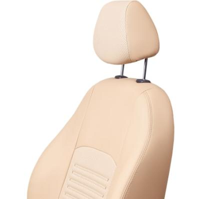 Чехлы на сидения для Toyota Corolla E210 (2018-2024) Турин бежевая экокожа Лорд Авто