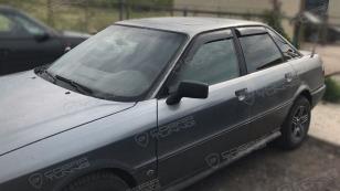 Дефлекторы окон (ветровики) Audi 80 Sd (B3/B4) 1986-1995"EuroStandard" (Ауди 80) Кобра Тюнинг