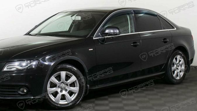Дефлекторы окон (ветровики) Audi A4 Sd (B8/8K) 2008-2011;2012  (Ауди А4) Кобра Тюнинг