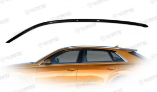 Дефлекторы окон (ветровики) Audi Q8 5d 2018 (Цельная) (Ауди Ку8) Кобра Тюнинг