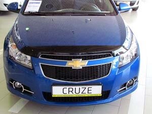 Дефлектор капота (мухобойка) Chevrolet Cruze SD 2009- (Шевролет Круз) SIM