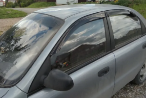 Дефлекторы окон (ветровики) Chevrolet Lanos Sd 2005 (Шевролет Ланос) Кобра Тюнинг