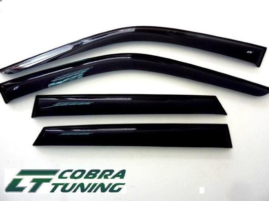 Дефлекторы окон (ветровики) Chevrolet Trailblazer 2002-2010 (Шевролет Триаблайзер) Кобра Тюнинг
