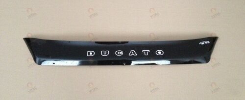 Дефлектор капота (мухобойка) Fiat Ducato с 2014 г.в. (короткий) (Фиат Дукато) Вип Тюнинг