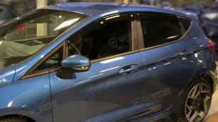 Ветровики (дефлекторы окон) Ford Fiesta 2017- Евростандарт Кобра Тюнинг