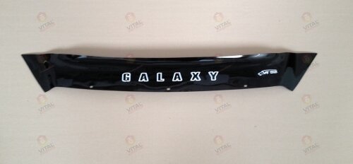 Дефлектор капота (мухобойка) FORD Galaxy (II) с 2010 г.в.(короткая) (Форд Гэлекси) Вип Тюнинг