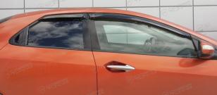 Дефлекторы окон (ветровики) Honda Civic VIII Hb 5d 2006-2011 (Хонда Сивик) Кобра Тюнинг