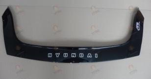 Дефлектор капота (мухобойка) HYUNDAI i20 с 2008 г.в. (Хюндай Ай20) Вип Тюнинг