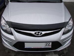 Дефлектор капота (мухобойка) Hyundai i30 2008-2011 (Хюндай Ай30) SIM