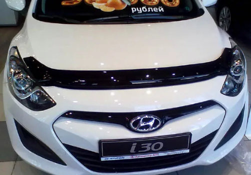 Дефлектор капота (мухобойка) Hyundai i30 2012- (Хюндай Ай30) SIM