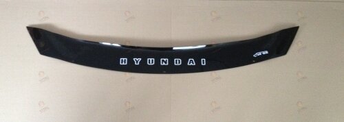 Дефлектор капота (мухобойка) HYUNDAI i40 с 2011 г.в. (короткий) (Хюндай Ай40) Вип Тюнинг