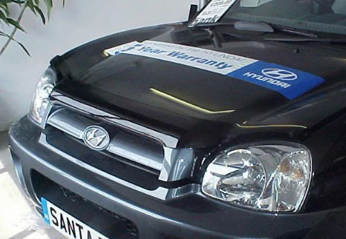 Дефлектор капота (мухобойка) Hyundai Santa Fe 2000- ТАГАЗ (Хюндай Санта Фе) SIM
