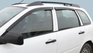 Дефлекторы окон (ветровики) Lada Vesta (Лада Веста) 2015- седан клеятся на скотче Азард