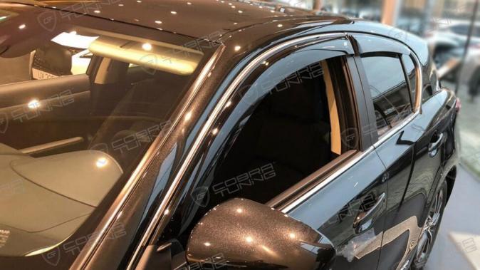 Дефлекторы окон (ветровики) Lexus CT 2014  Кобра Тюнинг