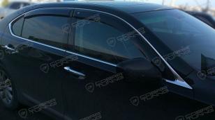 Дефлекторы окон (ветровики) Lexus LS IV 2007-2012 Кобра Тюнинг