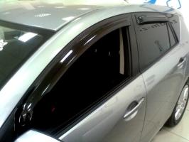 Дефлекторы окон (ветровики) Mazda 3 HB 2009-2013 (Мазда 3) SIM