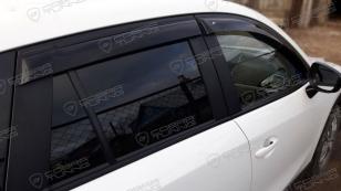 Дефлекторы окон (ветровики) Mazda CX5 2011 (Мазда СХ5) Кобра Тюнинг