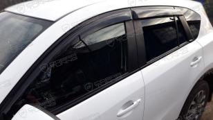 Дефлекторы окон (ветровики) Mazda CX5 2011"EuroStandard" (Мазда СХ5) Кобра Тюнинг