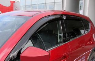 Дефлекторы окон (ветровики) Mazda CX5 2017- (Мазда СХ5) SIM