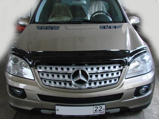 Дефлектор капота (мухобойка) Mercedes Benz ML W164 2005-2011 SIM