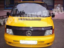 Дефлектор капота (мухобойка) Mercedes-Benz Vito (Br.638) с 1996-2003 (Мерседес Вито) Вип Тюнинг