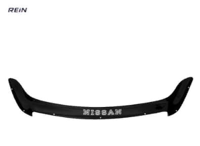 Дефлектор капота (мухобойка) Nissan Almera 2012- (Ниссан Альмера) крепление на клипсах REIN