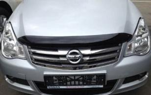 Дефлектор капота (мухобойка) Nissan Almera 2012- (Ниссан Альмера) SIM
