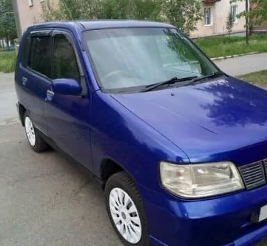 Дефлекторы окон (ветровики) Nissan Cube I 1998-2003 (Ниссан Куб) Кобра Тюнинг