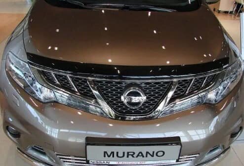 Дефлектор капота (мухобойка) Nissan Murano 2009-2015 (Ниссан Мурано) SIM