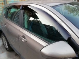 Дефлекторы окон (ветровики) Nissan Qashqai I 2006-2014"EuroStandard" (Ниссан Кашкай) Кобра Тюнинг
